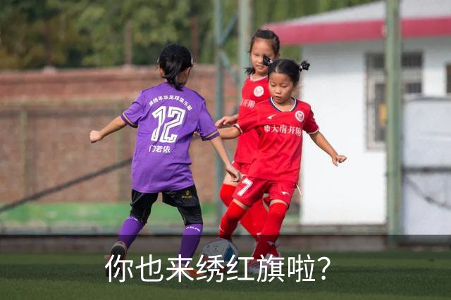 你也来绣红旗啦？